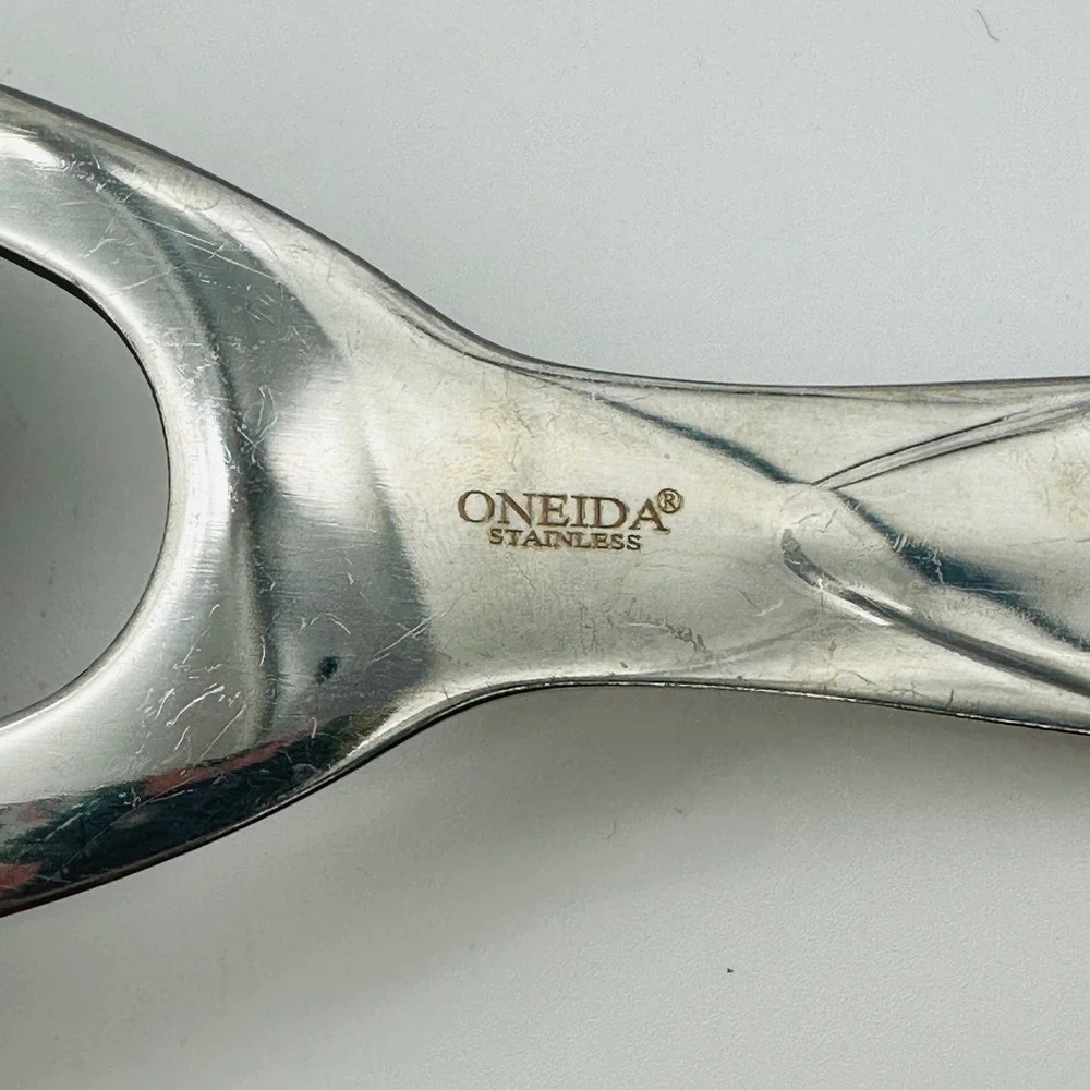 Oneida Stainless Steel Slotted Fish Spatula Black Nylon Head Turner